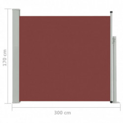 Ausziehbare Seitenmarkise 170×300 cm Braun