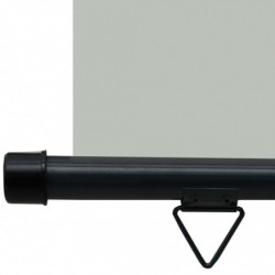Balkon-Seitenmarkise 80 × 250 cm Grau