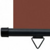 Balkon-Seitenmarkise 100 × 250 cm Braun