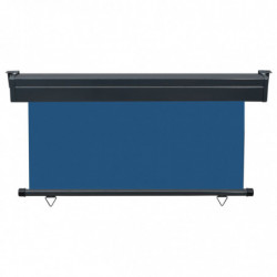 Balkon-Seitenmarkise 140 × 250 cm Blau