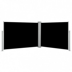 Ausziehbare Seitenmarkise Schwarz 100 x 1000 cm