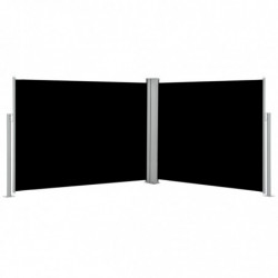 Ausziehbare Seitenmarkise Schwarz 140 x 1000 cm