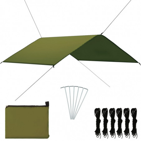 Outdoor Tarp 4x4 m Grün