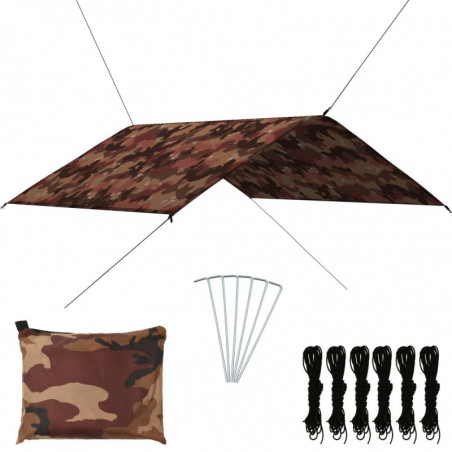 Outdoor Tarp 4x4 m Camouflage