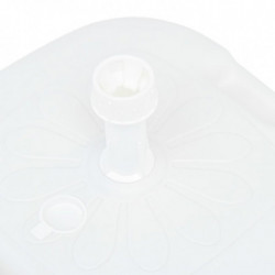 Sonnenschirmständer Sand/Wasser 16 L Weiß Kunststoff