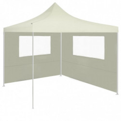 Pavillon-Seitenwand mit Fenstern 4x2 m Creme