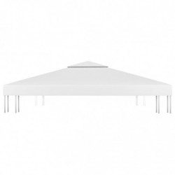 Pavillon-Dachplane mit Kaminabzug 310 g/m² 3x3 m Weiß