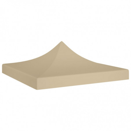 Partyzelt-Dach 3x3 m Beige 270 g/m²