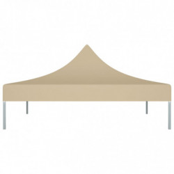 Partyzelt-Dach 3x3 m Beige 270 g/m²