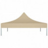 Partyzelt-Dach 3x3 m Beige 270 g/m²