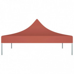 Partyzelt-Dach 3x3 m Terrakotta-Rot 270 g/m²