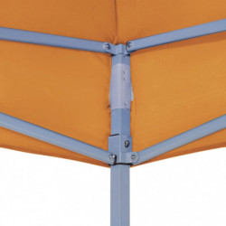 Partyzelt-Dach 6x3 m Orange 270 g/m²