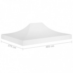 Partyzelt-Dach 4x3 m Weiß 270 g/m²