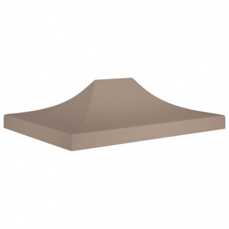 Partyzelt-Dach 4x3 m Taupe 270 g/m²