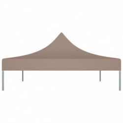 Partyzelt-Dach 4x3 m Taupe 270 g/m²