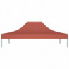 Partyzelt-Dach 4x3 m Terrakotta-Rot 270 g/m²
