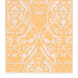 Outdoor-Teppich Orange und Weiß 160x230 cm PP