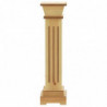 Klassischer Säulen-Pflanzenständer Helles Holz 17x17x66 cm