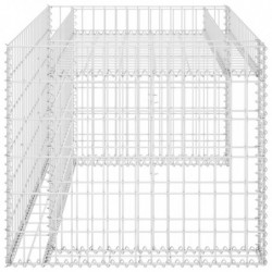 Rasenmäher-Garage mit Hochbeet 110x80x60 cm Stahldraht