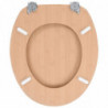 Toilettensitz mit Deckel MDF Bambus-Design