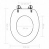 Toilettensitz mit Soft-Close-Deckel MDF Delphine-Design