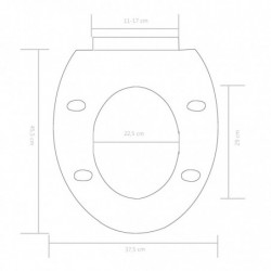 Toilettensitz mit Absenkautomatik und Quick-Release-Design Weiß