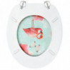 Toilettensitz mit Deckel MDF Flamingo-Design