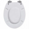Toilettensitze 2 Stk. mit Absenkautomatik MDF Weiß