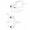 Duscharmatur Mischbatterie mit Duschkopf 2 Stk.