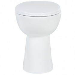 Hohe Spülrandlose Toilette Soft-Close 7 cm Höher Keramik Weiß