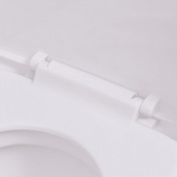 Wandmontierte Toilette Keramik Weiß