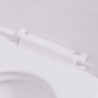 Hänge-Toilette mit Einbau-Spülkasten Keramik Weiß