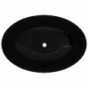 Keramik Waschtisch Waschbecken Oval schwarz 40 x 33 cm