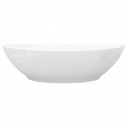 140678 Luxury Ceramic Basin Oval with Overflow and Faucet Hole