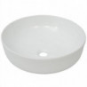 Waschbecken Rund Keramik Weiß 41,5 x 13,5 cm