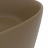 Luxuriöses Waschbecken Rund Matt Creme 40x15 cm Keramik