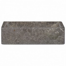 Waschbecken Grau 45x30x12 cm Marmor