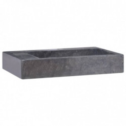 Waschbecken Schwarz 58x39x10 cm Marmor