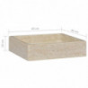 Waschbecken Creme 40x40x10 cm Marmor