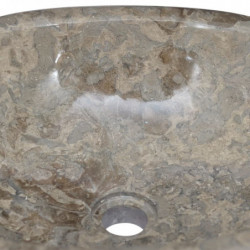 Waschbecken Grau 53x40x15 cm Marmor