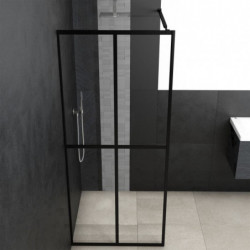 Duschwand für Walk-in Dusche Klares Sicherheitsglas 100x195 cm