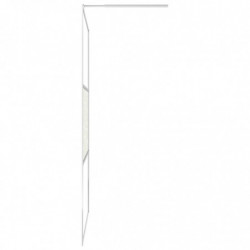 Duschwand für Begehbare Dusche ESG-Glas Steindesign 80x195 cm