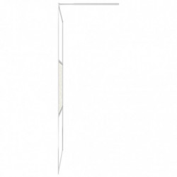 Duschwand für Begehbare Dusche ESG-Glas Steindesign 115x195 cm