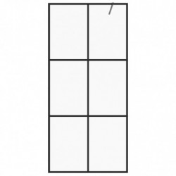 Duschwand für Begehbare Dusche mit Klarem ESG Glas 100x195 cm