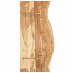 Badezimmer-Waschtischplatte Massivholz Akazie 140x55x2,5 cm