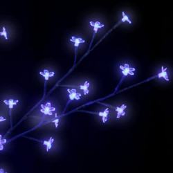 Weihnachtsbaum 1200 LEDs Blaues Licht Kirschblüten 400 cm