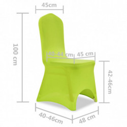 Stretch Stuhlbezug 4 Stück Grün