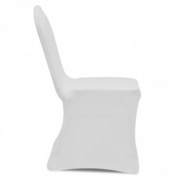 Stretch-Stuhlhussen 100 Stk. Weiß