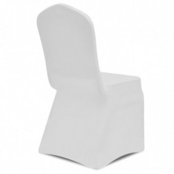 Stretch-Stuhlhussen 100 Stk. Weiß