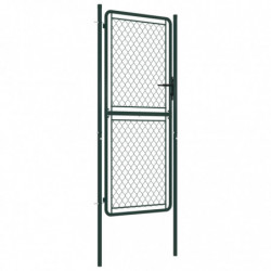 Gartentor Stahl 100×175 cm Grün